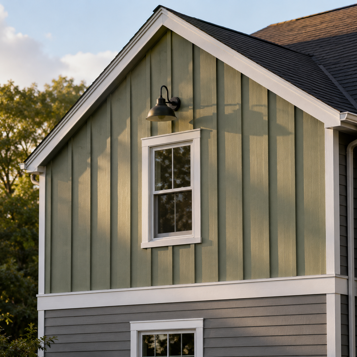 HardiePlank Board and Batten by WM Construction, Centerville, MA