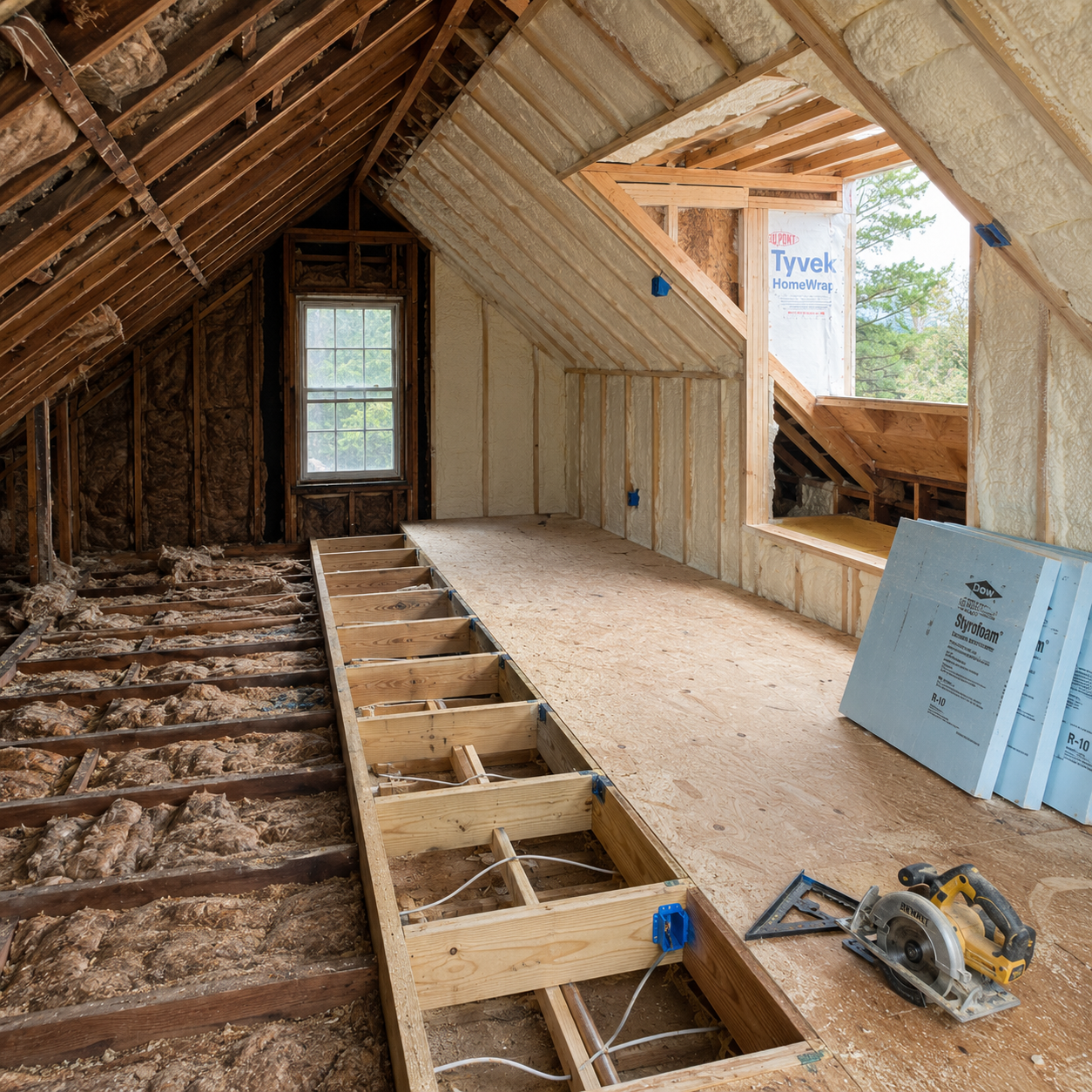 Attic Conversion on Cape Cod, MA, WM Construction project in Centerville, MA