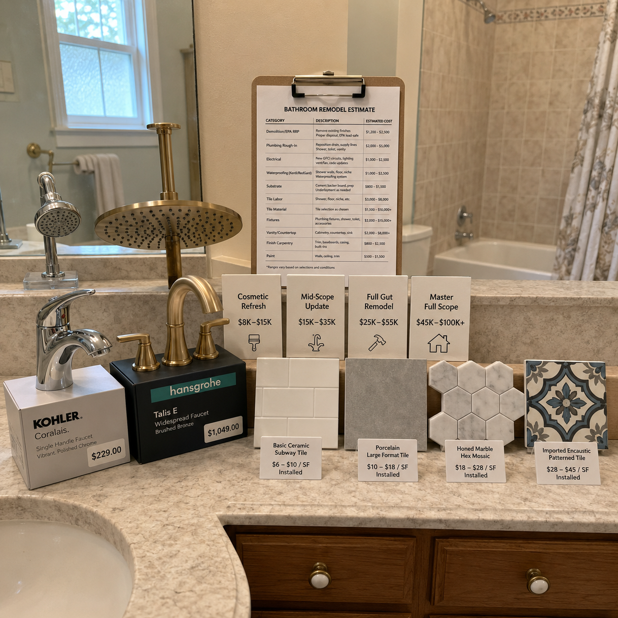 Bathroom Remodeling on Cape Cod, MA, WM Construction project in Centerville, MA