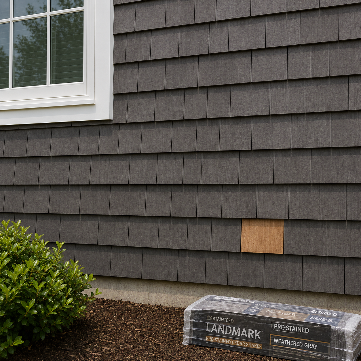Pre-Stained Cedar Shakes by WM Construction, Centerville, MA