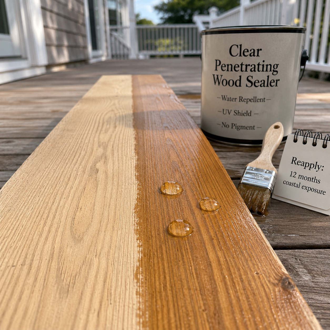 Clear Penetrating Sealers by WM Construction, Centerville, MA