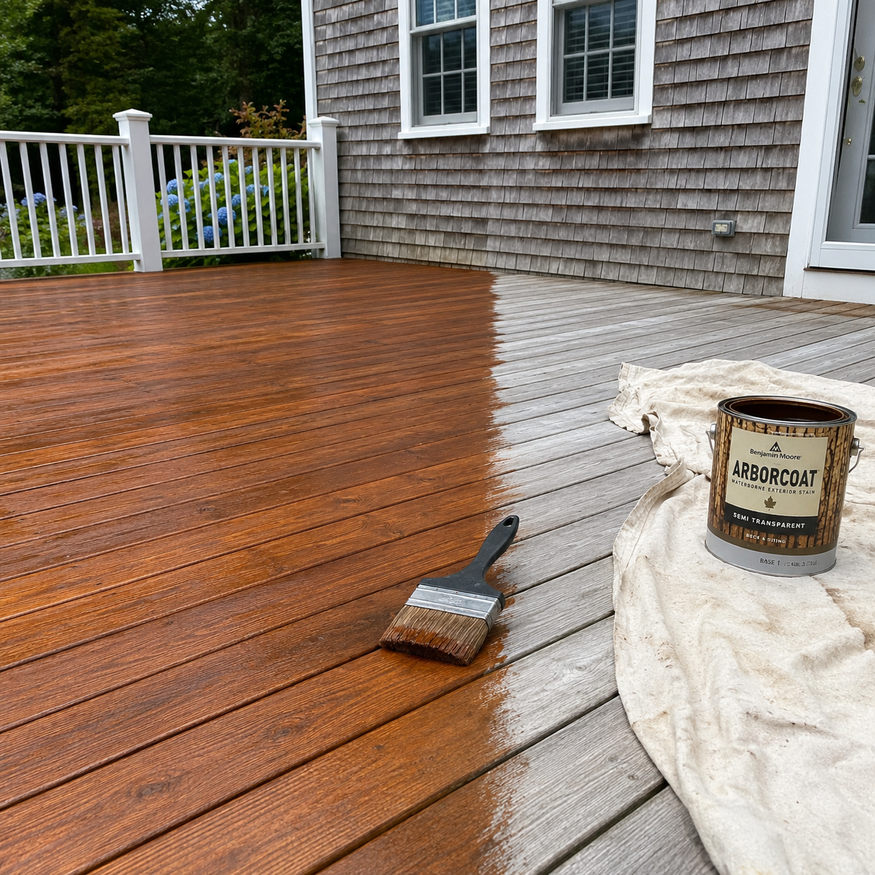 Deck Staining and Sealing on Cape Cod in Centerville