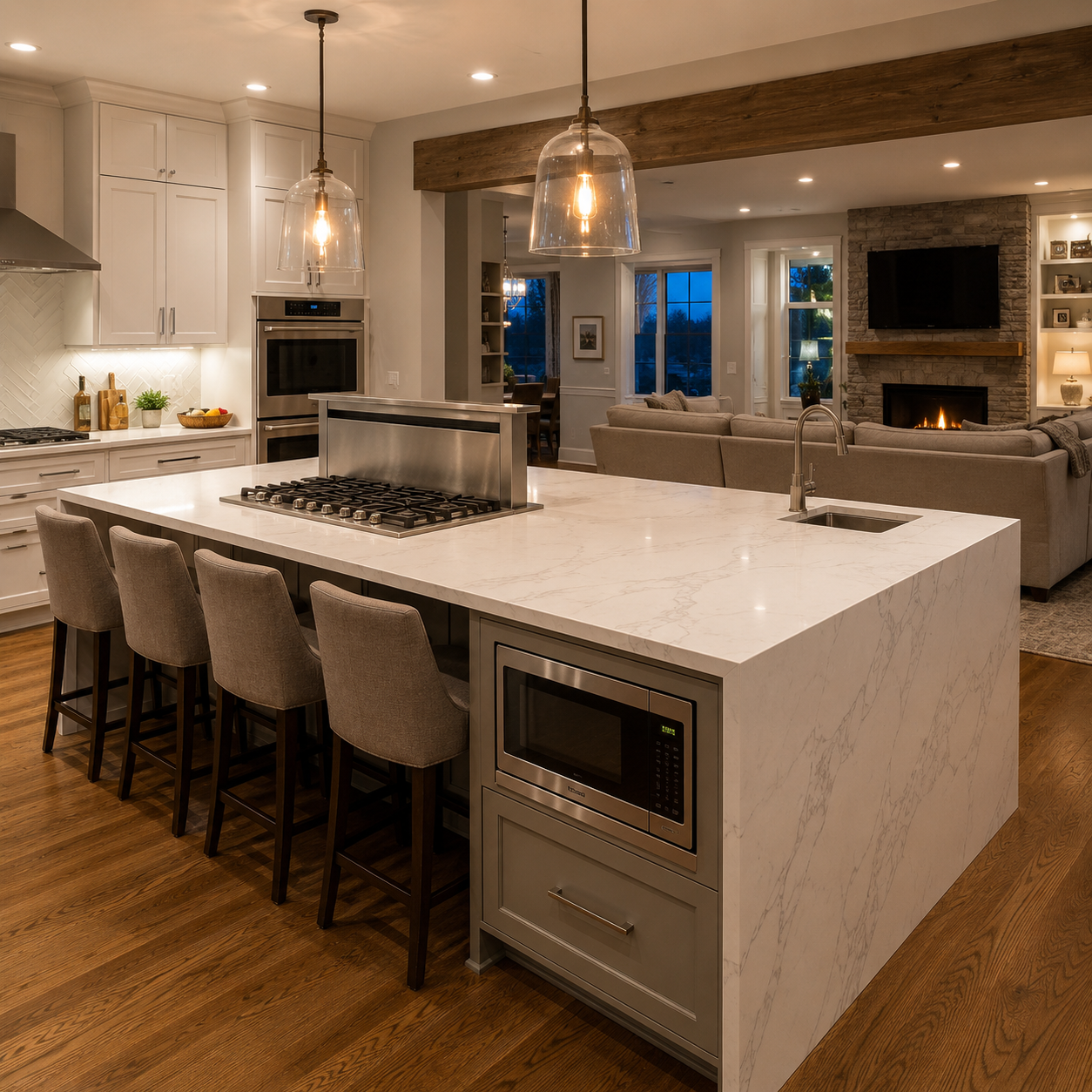 Full Multi-Function Islands by WM Construction, Centerville, MA