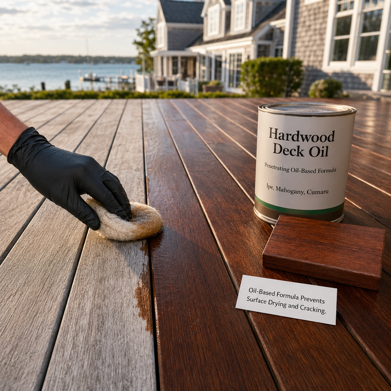 Deck-Specific Oils and Hardwood Sealers by WM Construction, Centerville, MA