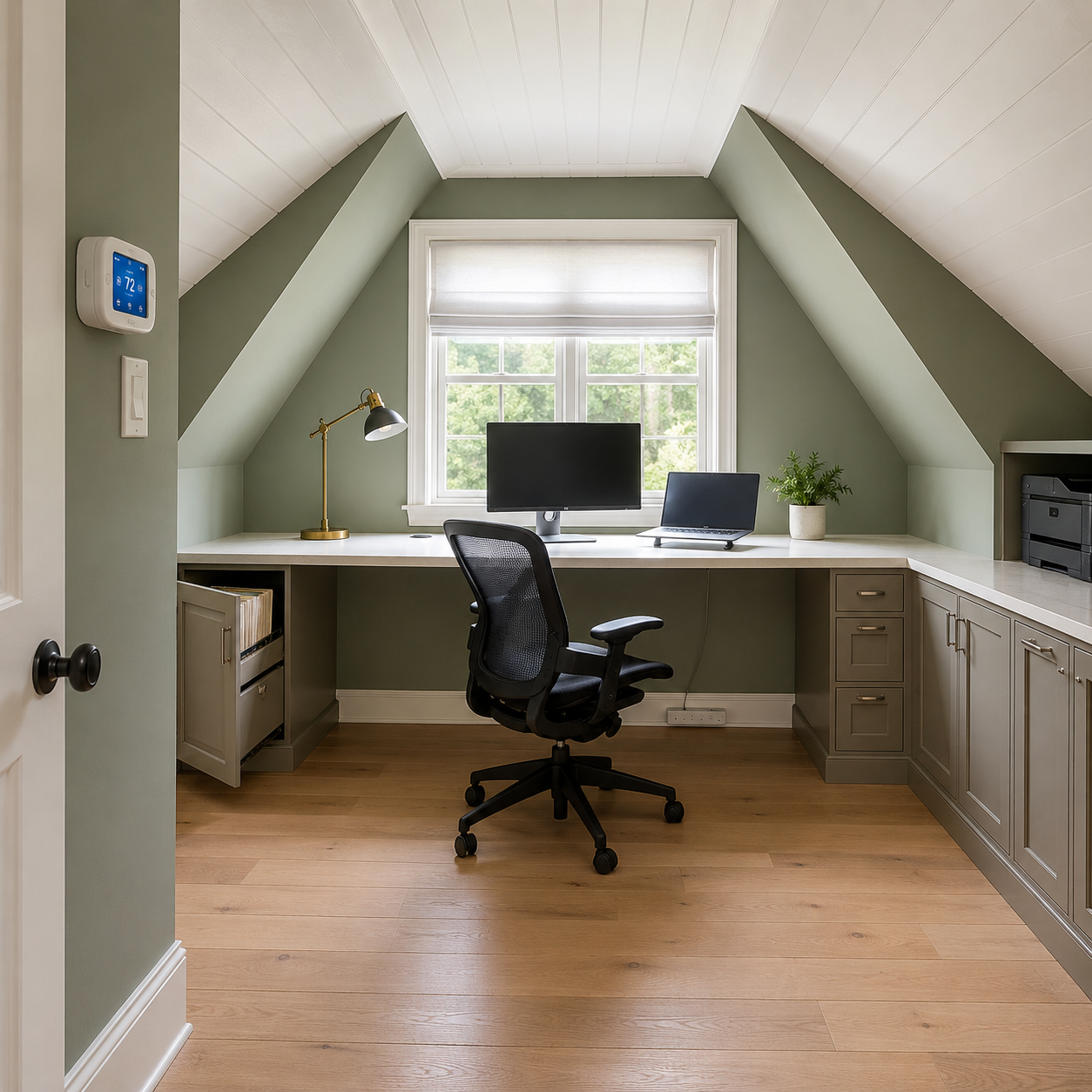 Home Office Attic Conversions by WM Construction, Centerville, MA