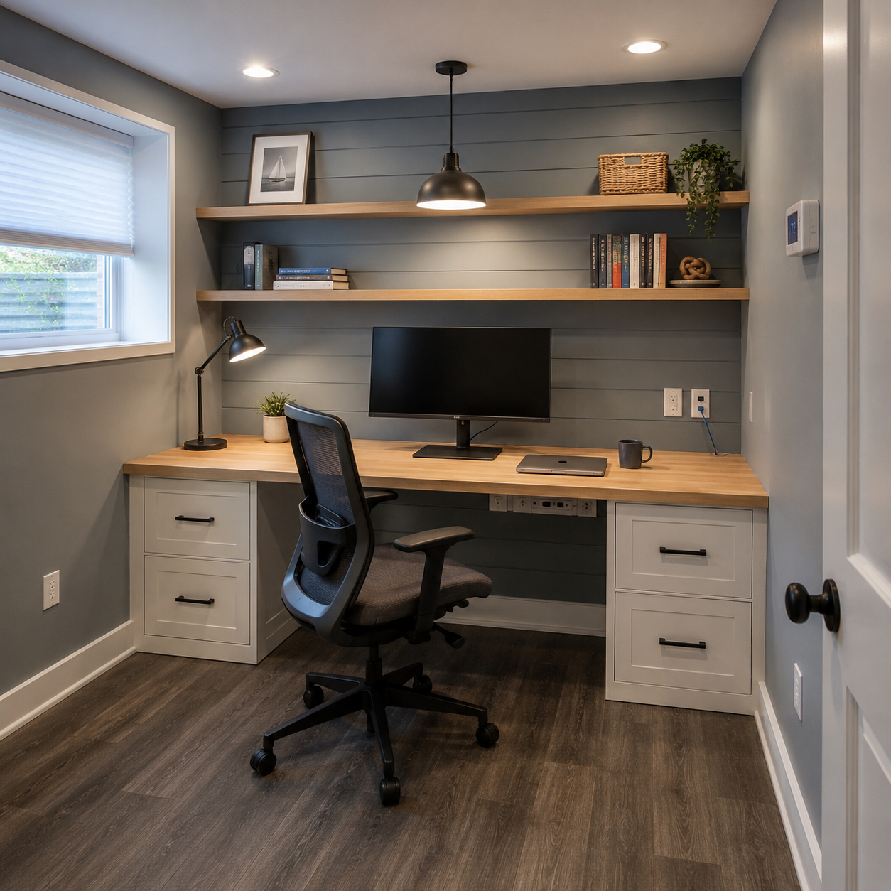Home Office Basement Build Outs by WM Construction, Centerville, MA