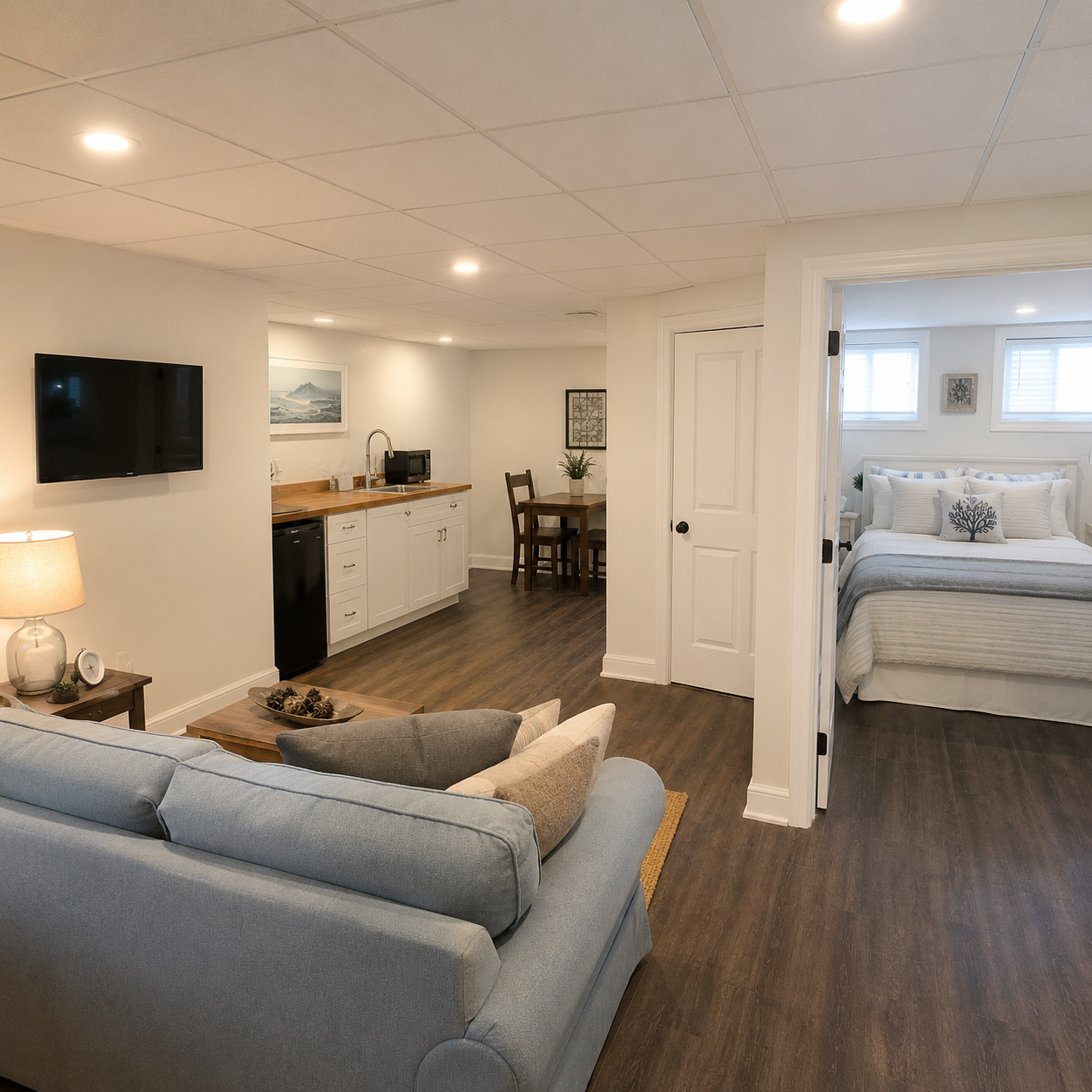 In Law Suite Basement Conversions by WM Construction, Centerville, MA