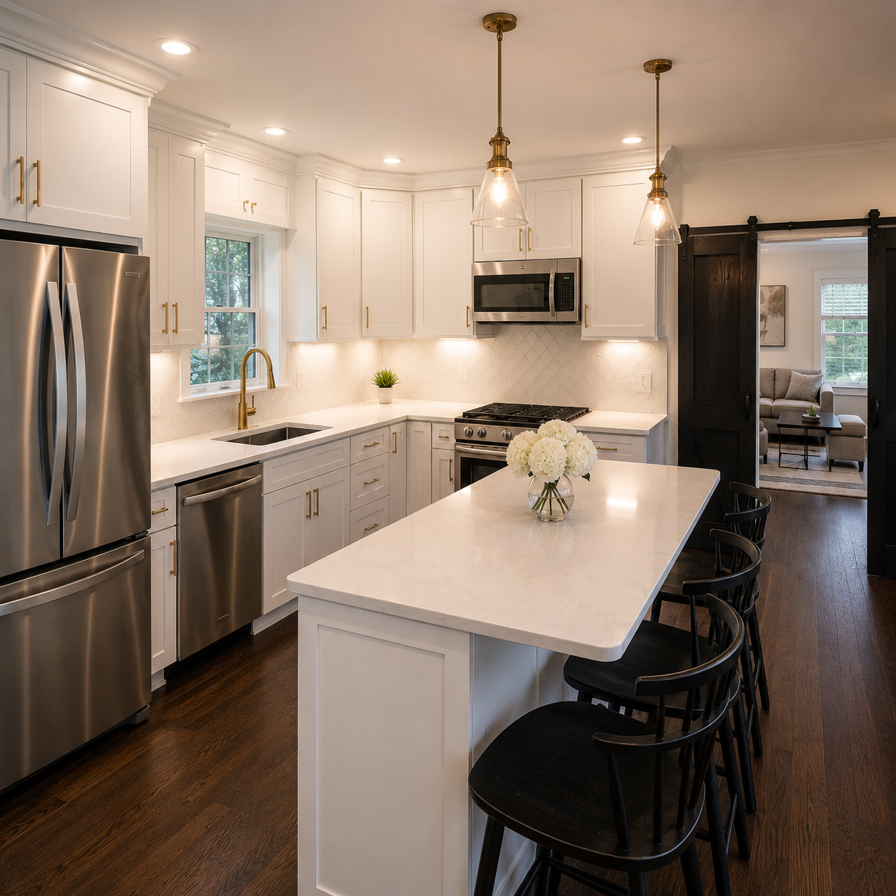 Kitchen remodeling on Cape Cod by West Mountain Construction, serving Dennis MA