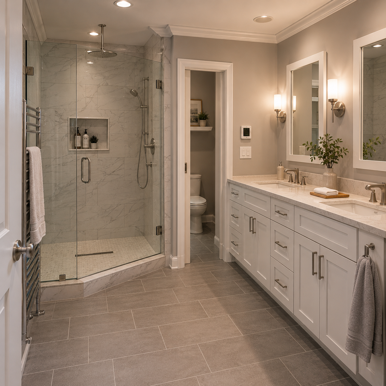 Master Bathroom Full Scope by WM Construction, Centerville, MA