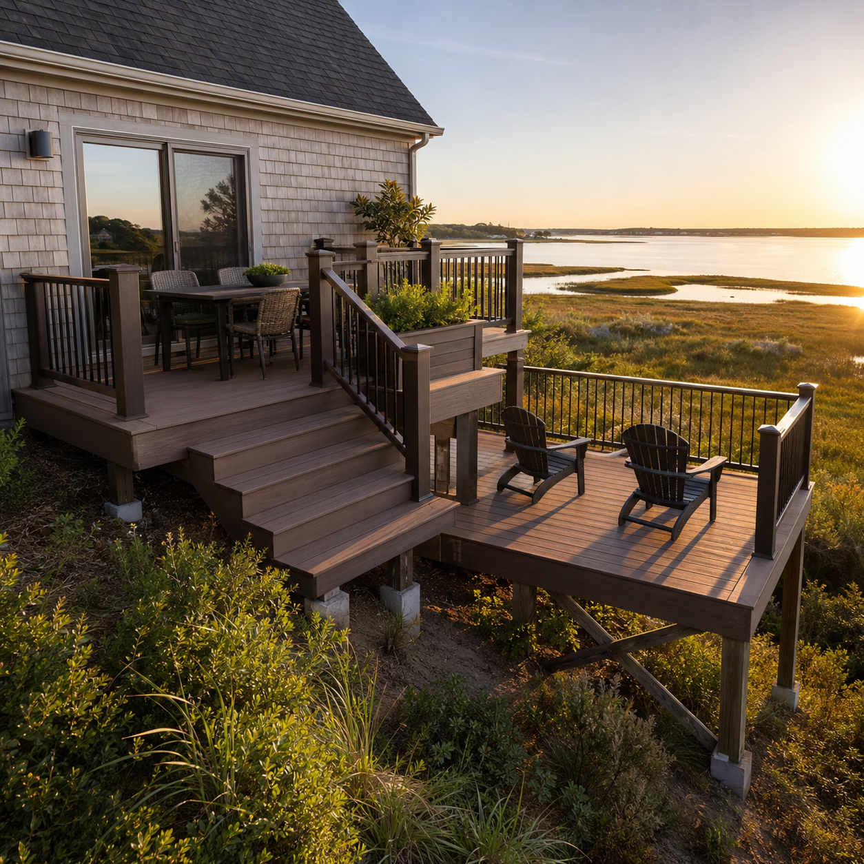 Multi-Level Deck by WM Construction, Centerville, MA