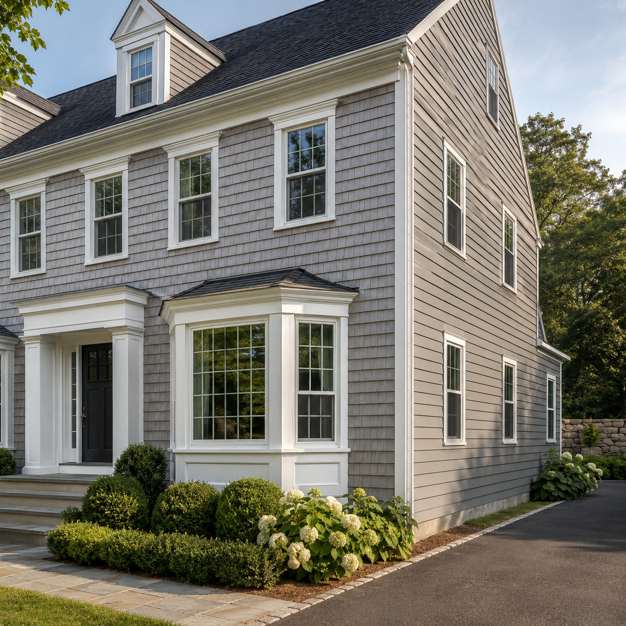 Multi-Material Siding Combinations by WM Construction, Centerville, MA