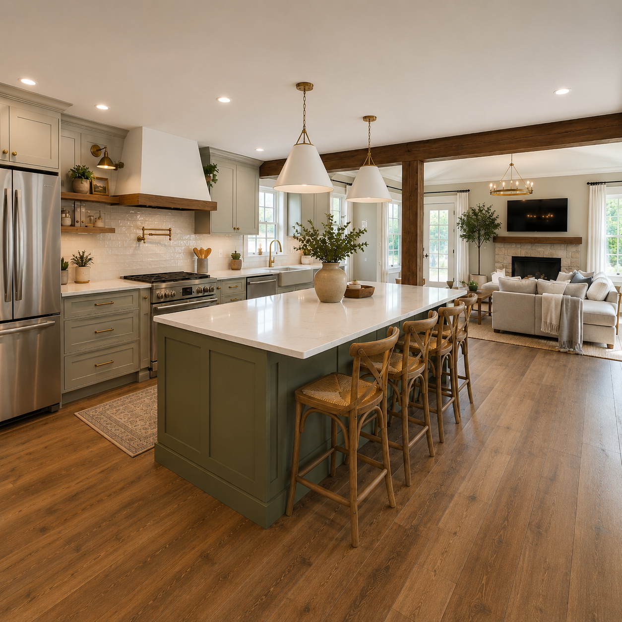 Open Concept Kitchen on Cape Cod in Centerville