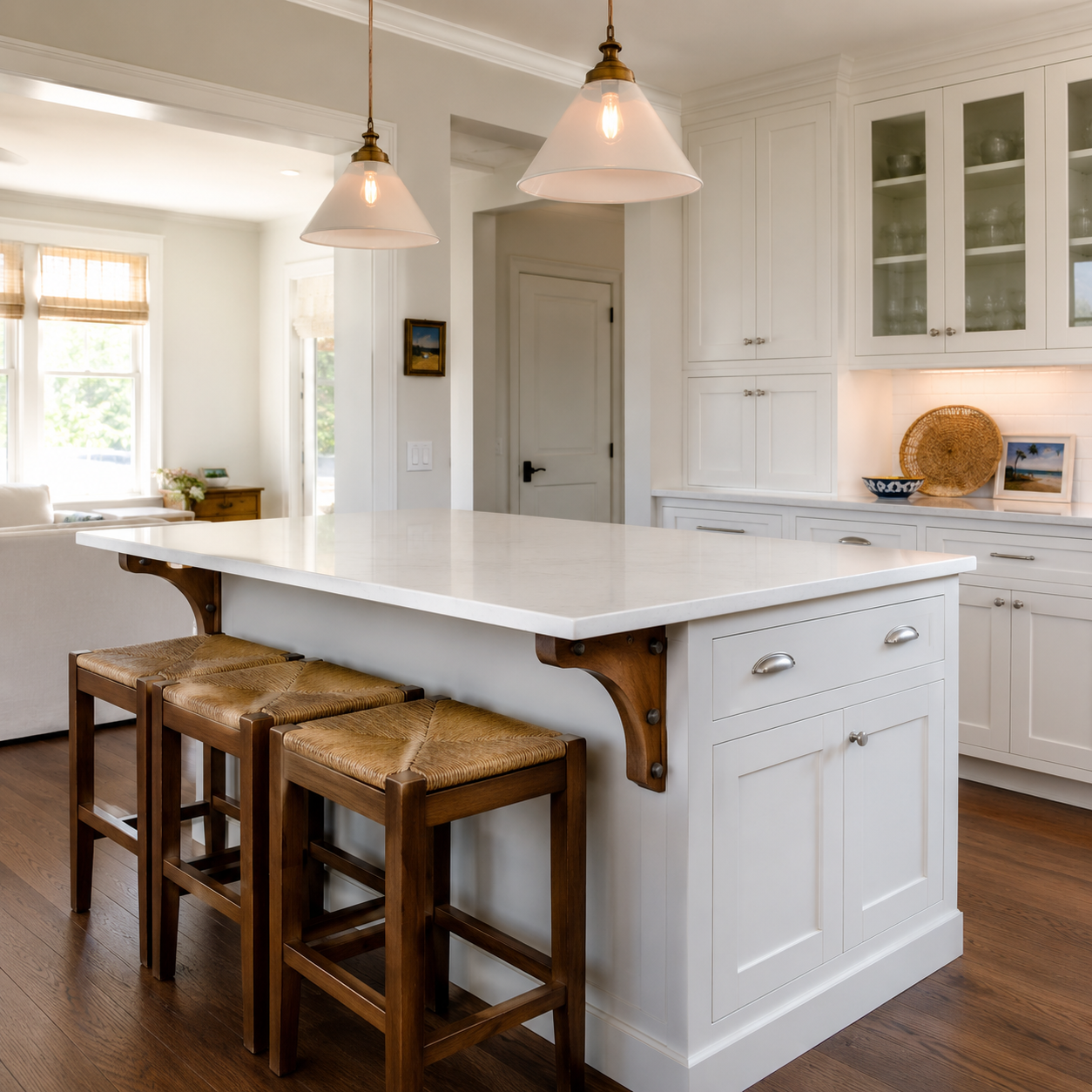 Seating Islands by WM Construction, Centerville, MA