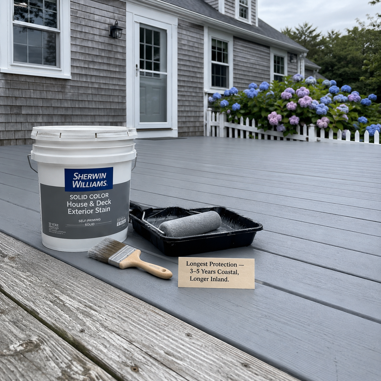 Solid Color Stains by WM Construction, Centerville, MA