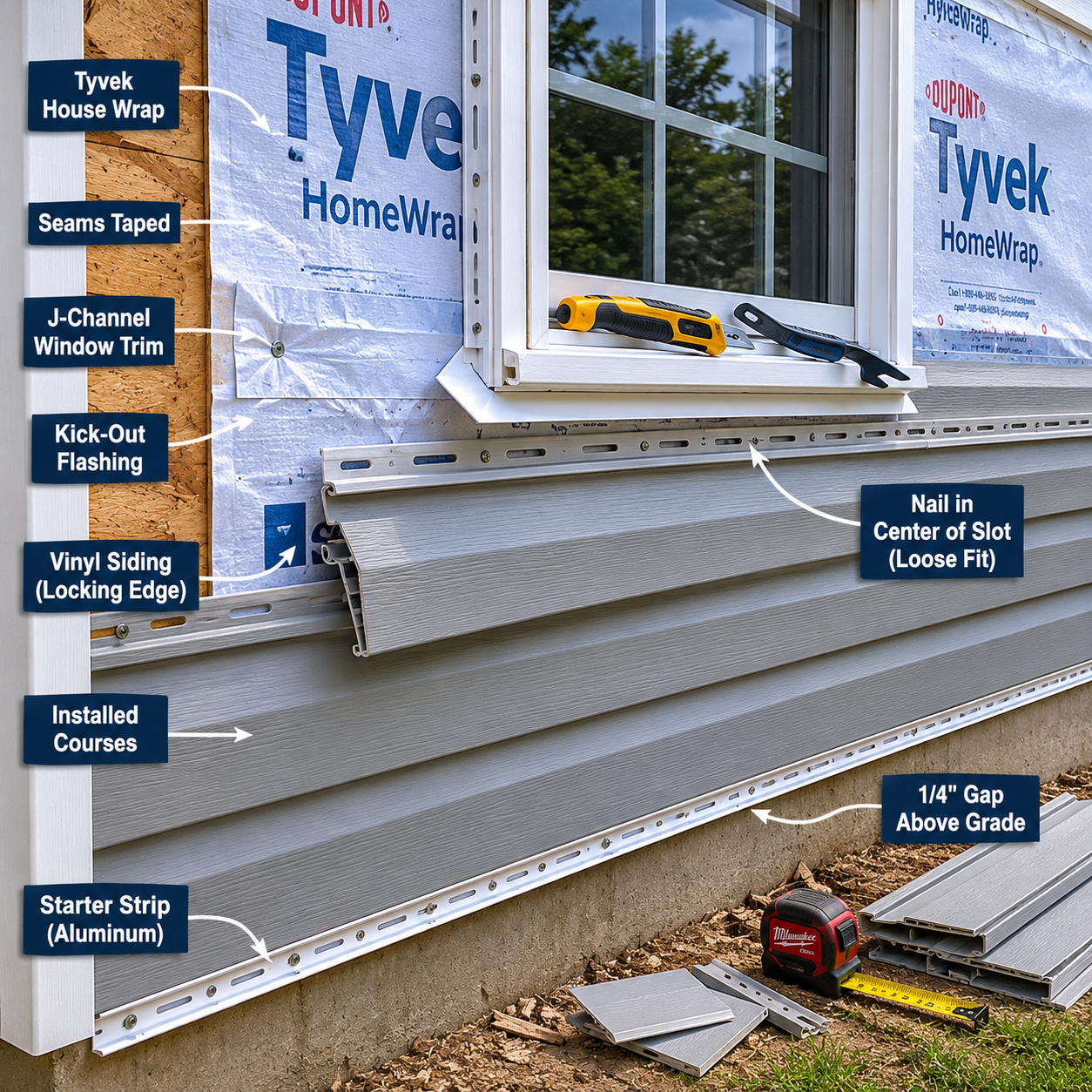 Vinyl Siding Installation on Cape Cod, MA, WM Construction Centerville