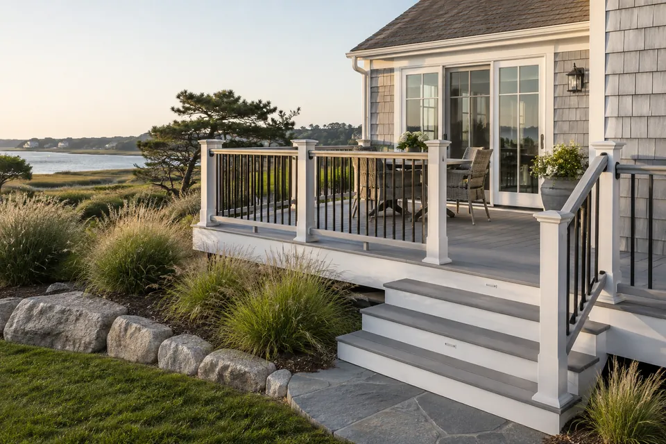 Composite deck in Yarmouth Massachusetts